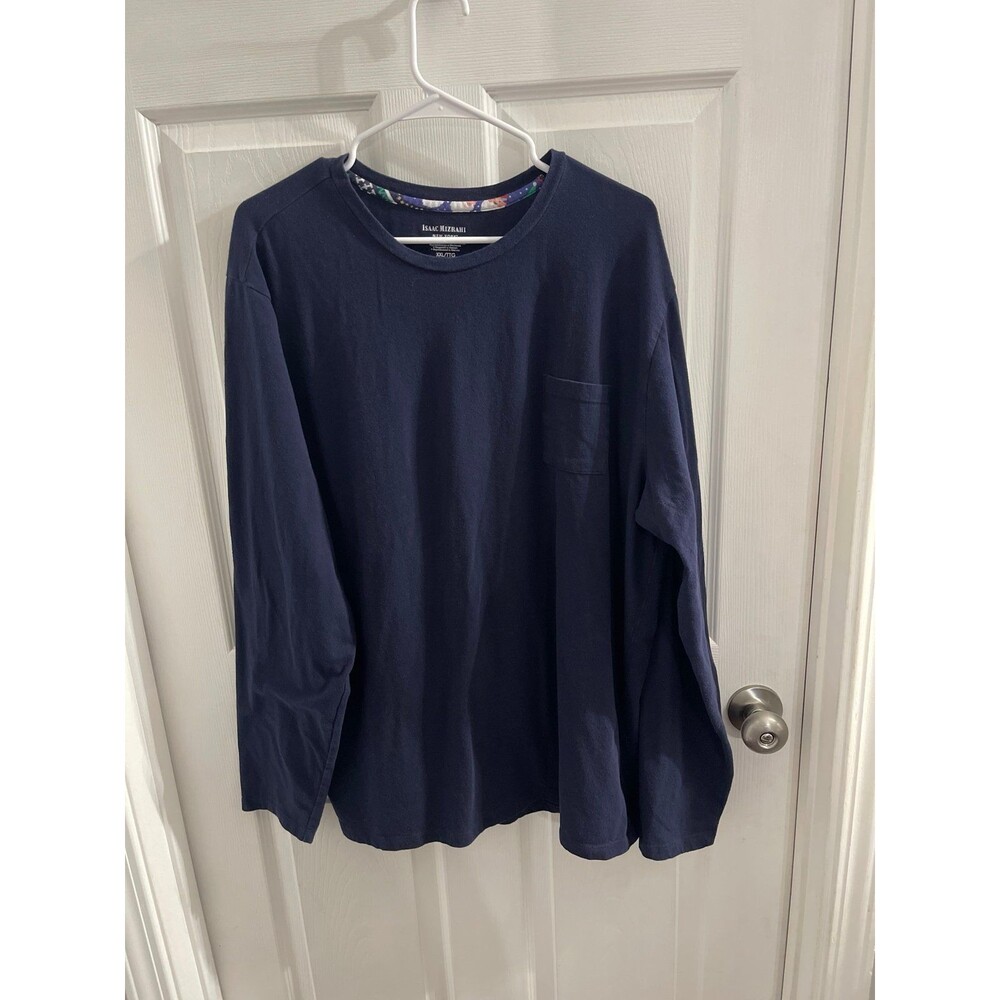 Isaac Mizrahi New York Women’s Long Sleeve Pocket T Shirt Navy Size XXL